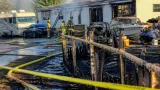 Afternoon blaze damages manufactured home, vehicles in Idaho Falls neighborhood