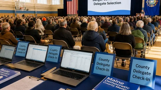 Maine Democrats meet county-by-county as candidates vie to challenge Susan Collins