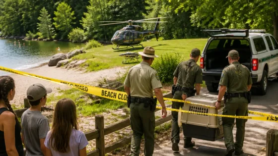 Teen flown to Baltimore after beaver bite at Cunningham Falls; swimming beach closed