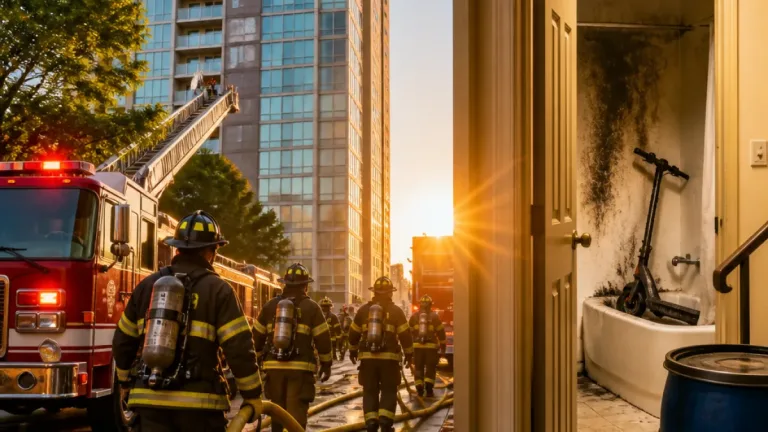 Boston high-rise evacuated after e-scooter battery ignites, 2 hurt