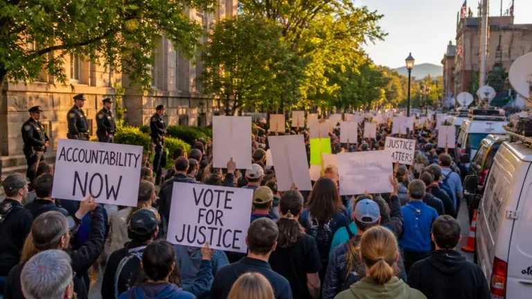 Dozens rally in Bend to protest ICE actions, press for accountability and voter engagement