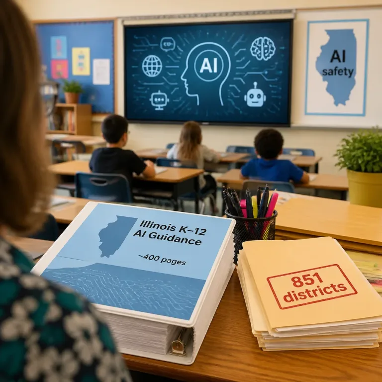 Illinois issues 400-page guidance for school districts on classroom use of AI
