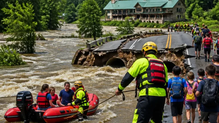 Flash floods sweep southeastern Missouri: one dead, hundreds rescued including youth campers