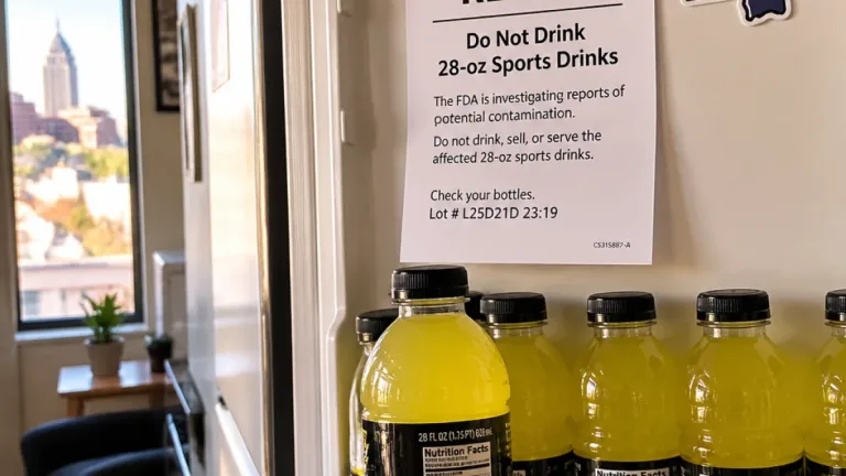 Gatorade recall: 28‑oz bottles sold in Mississippi pulled over undeclared yellow dye