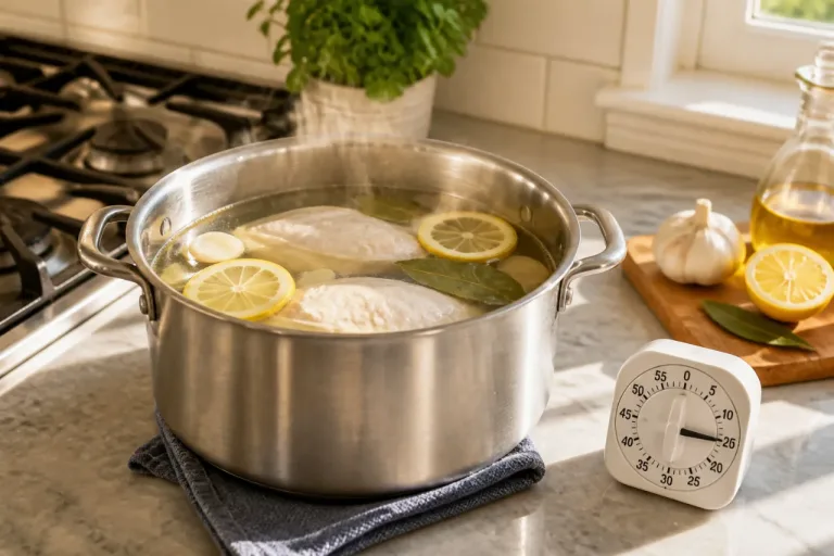 The simple poached-chicken trick that guarantees juicy breasts every time