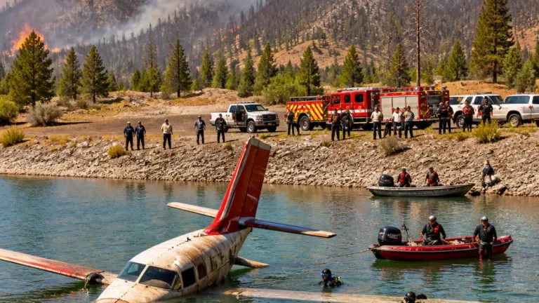 Pilot killed after plane fighting Gold Mountain Fire crashes into Silver Jack Reservoir