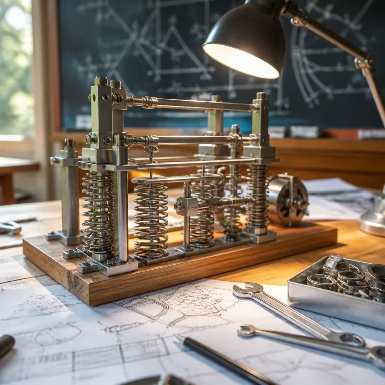 Researchers build a working, battery-free computer from springs and steel bars