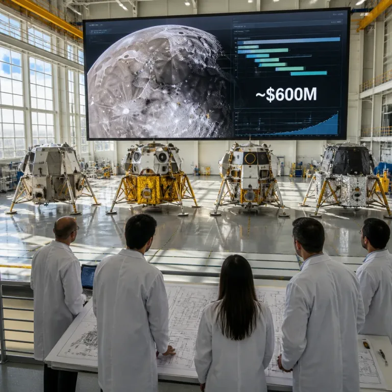 NASA awards nearly $600 million for four commercial Moon landings to advance Moon Base plans