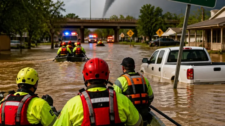 Slow-moving storms drench South Texas, prompt dozens of rescues and flood warnings