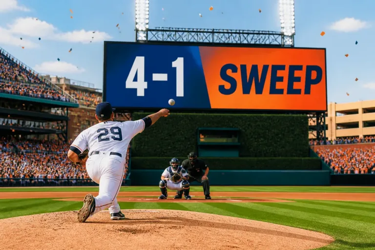 Valdez sharp in seven, Tigers complete sweep of A's and tighten Wild Card chase