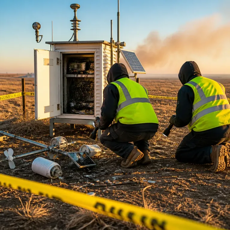 vandals target Fargo weather station, disrupting data and air quality sensors