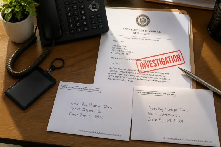 WEC orders investigation after Green Bay mailed duplicate ballots; clerk placed on leave